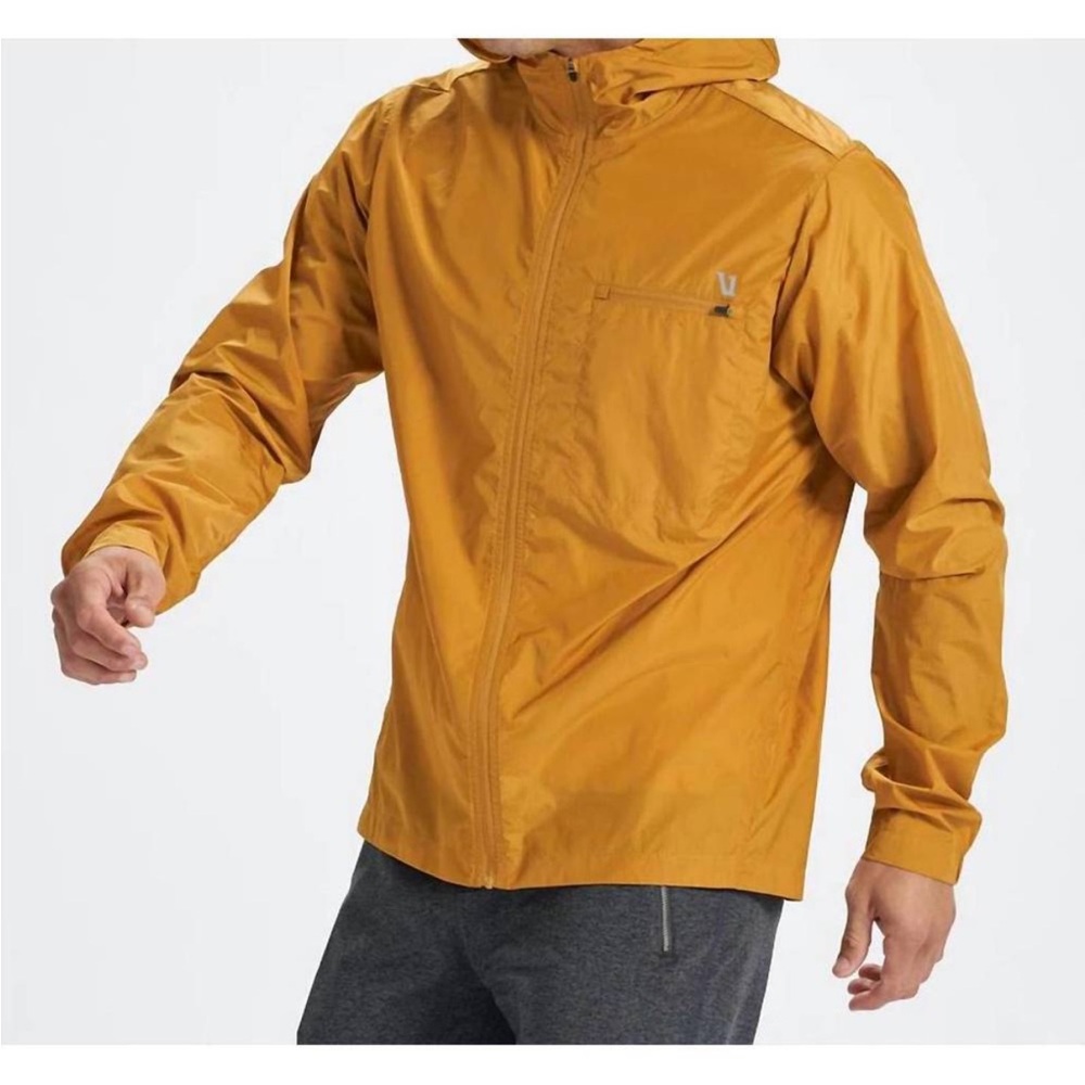 Vuori Men’s Daybreaker Windbreaker Zip Jacket , Gold / Yellow | Size XXL